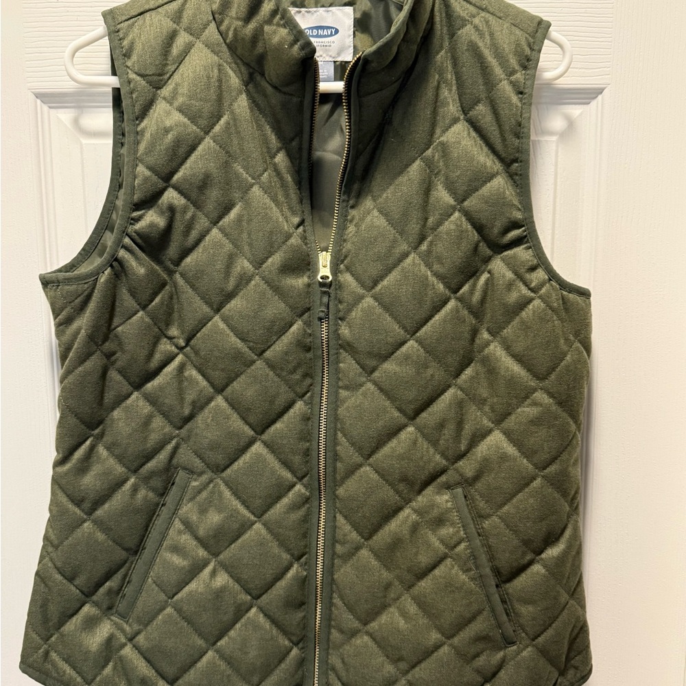 Quilted Green Vest